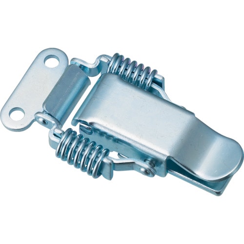 トラスコ中山 TRUSCO パッチン錠 ばねタイプ・スチール製 (2個入)(ご注文単位1パック)【直送品】