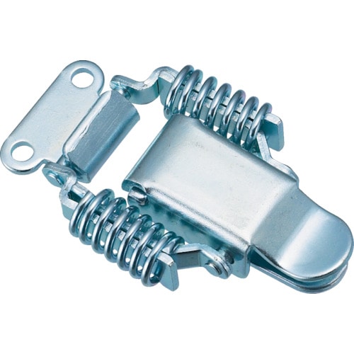 トラスコ中山 TRUSCO パッチン錠 ばねタイプ・スチール製 (4個入)(ご注文単位1パック)【直送品】