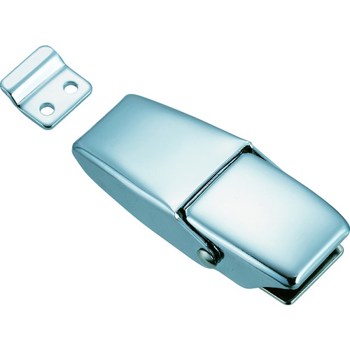 トラスコ中山 TRUSCO パッチン錠 ラッチタイプ・スチール製 (2個入)(ご注文単位1パック)【直送品】