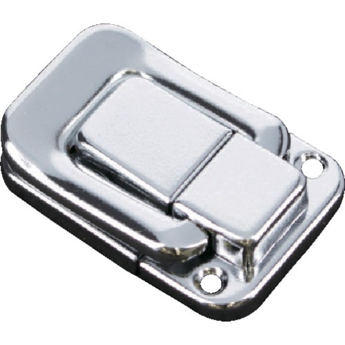 トラスコ中山 TRUSCO パッチン錠 横ズレ防止タイプ・スチール製(4個入)(ご注文単位1パック)【直送品】