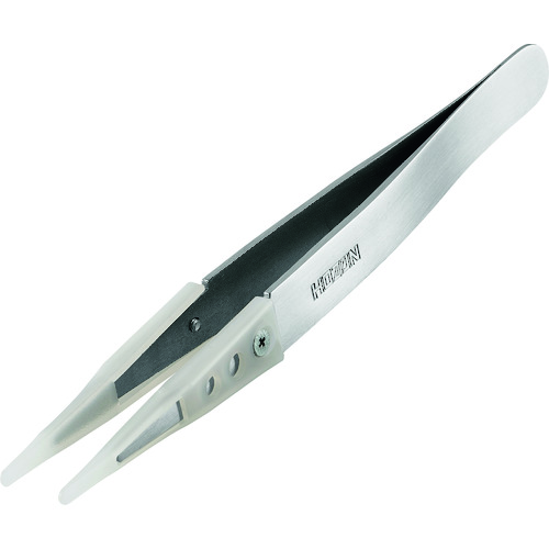 トラスコ中山 HOZAN 非粘着チップピンセット 175-7037(ご注文単位1個)【直送品】