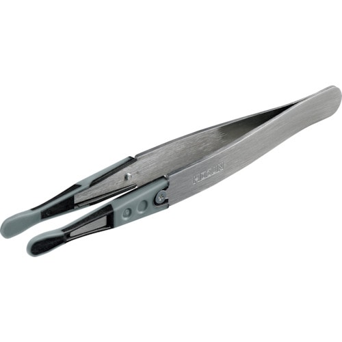 トラスコ中山 HOZAN ESDソフトチップピンセット(ご注文単位1本)【直送品】