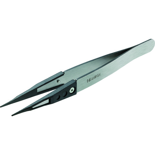 トラスコ中山 HOZAN ESDセラミックピンセット(ご注文単位1本)【直送品】