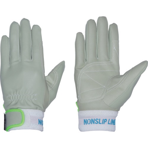 トラスコ中山 ペンギンエース 合皮手袋 ノンスリップレインジャー アテツキ ホワイト L(ご注文単位1組)【直送品】