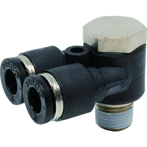 トラスコ中山 ピスコ チューブフィッティング ブランチエイ 442-6827(ご注文単位1個)【直送品】