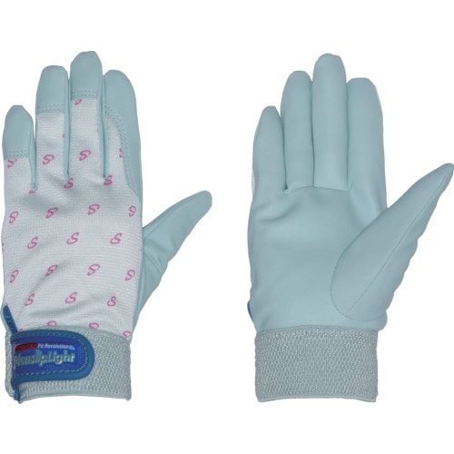 トラスコ中山 ペンギンエース 合皮手袋 ノンスリップライト グレーブルー S(ご注文単位1組)【直送品】