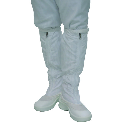 トラスコ中山 ゴールドウイン ファスナー付ロングブーツ ホワイト 23.0cm(ご注文単位1足)【直送品】