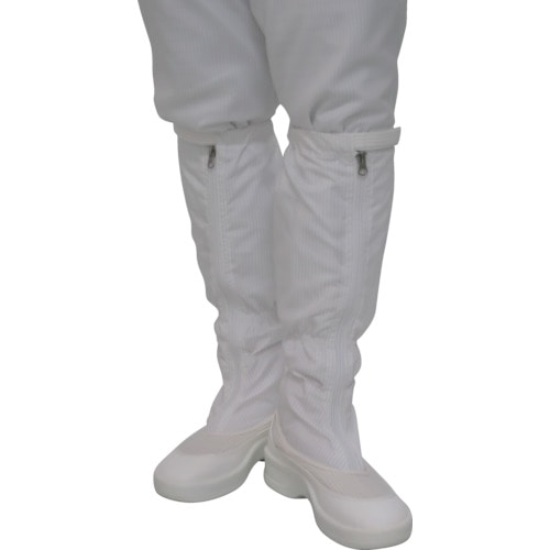 トラスコ中山 ゴールドウイン ファスナー付ロングブーツ ホワイト 25.5cm(ご注文単位1足)【直送品】
