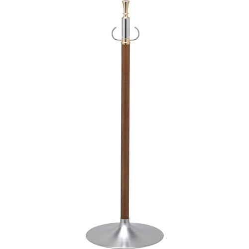 トラスコ中山 光 パーテーション用ポール 金/ミディアムオーク(ご注文単位1台)【直送品】