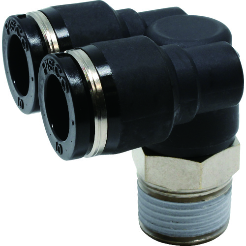 トラスコ中山 ピスコ チューブフィッティング ブランチエルボチューブ10ネジ03(ご注文単位1個)【直送品】