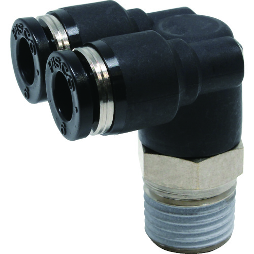 トラスコ中山 ピスコ チューブフィッティング ブランチエルボチューブ6ネジ02(ご注文単位1個)【直送品】