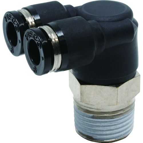 トラスコ中山 ピスコ チューブフィッティング ブランチエルボチューブ6ネジ03(ご注文単位1個)【直送品】