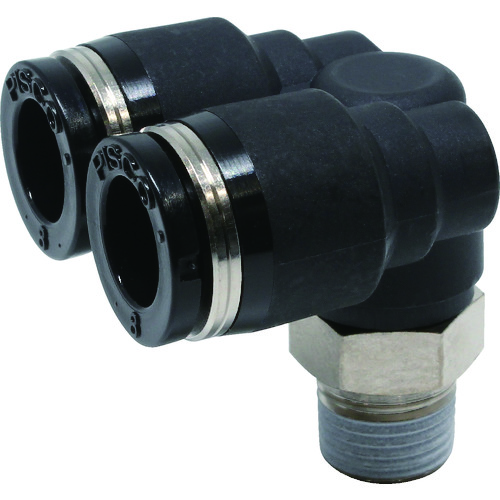 トラスコ中山 ピスコ チューブフィッティング ブランチエルボチューブ8ネジ01(ご注文単位1個)【直送品】