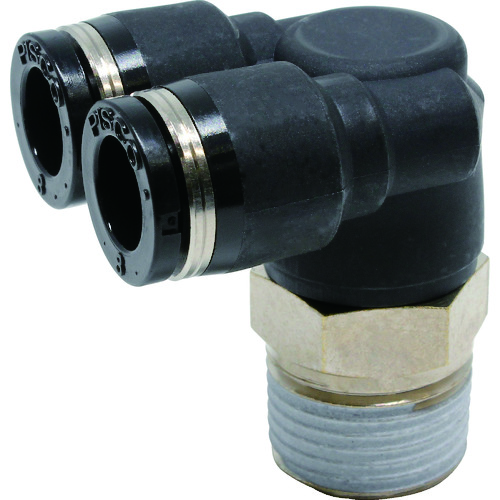 トラスコ中山 ピスコ チューブフィッティング ブランチエルボチューブ8ネジ03(ご注文単位1個)【直送品】