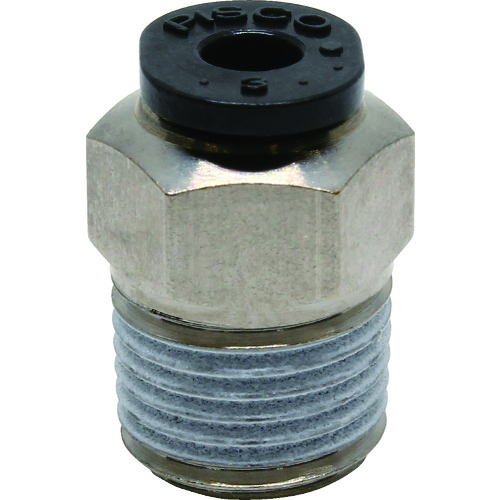 トラスコ中山 ピスコ チューブフィッティングミニ ストレート 809-5585(ご注文単位1個)【直送品】