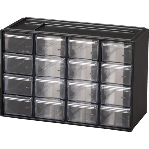 トラスコ中山 IRIS 238317 パーツ収納 パーツキャビネット PC-30 ブラック（ご注文単位1台）【直送品】