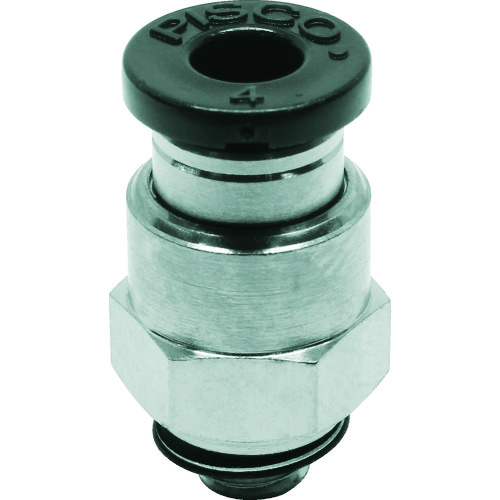 トラスコ中山 ピスコ チューブフィッティング ストレート 適合外径4mm 接続口径M5×0.8 290-9537(ご注文単位1個)【直送品】