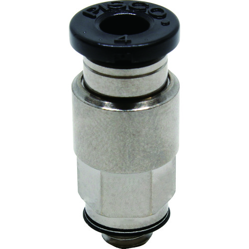 トラスコ中山 ピスコ チューブフィッティング ストレート 適合外径4mm 接続口径M5×0.8 783-5761(ご注文単位1個)【直送品】