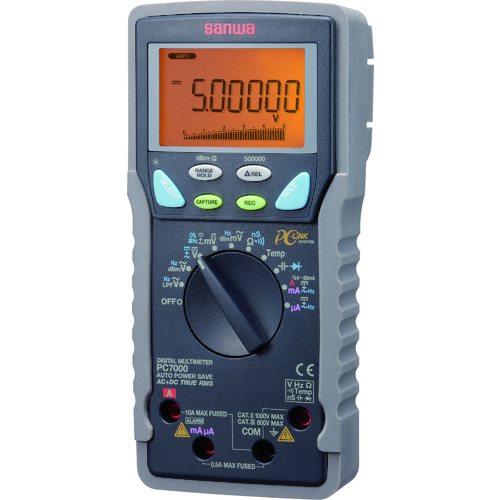 トラスコ中山 SANWA 真の実効値対応デジタルマルチメータ パソコン接続型 816-2970(ご注文単位1台)【直送品】