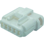 トラスコ中山 TRUSCO 防水コネクタ プラグハウジング (10個入)芯数5 被覆外径φ1.0~1.3 白(ご注文単位1パック)【直送品】