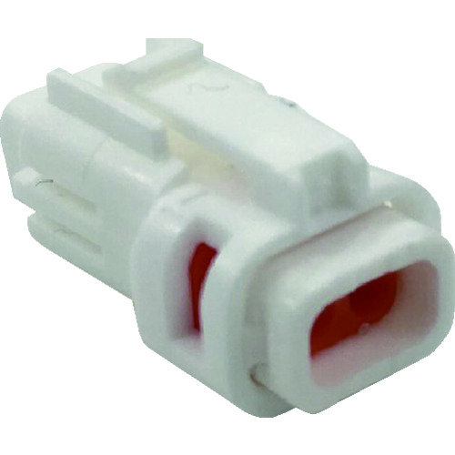 トラスコ中山 TRUSCO 防水コネクタ ソケットハウジング (10個入)芯数5 被覆外径φ1.0~1.3 白(ご注文単位1パック)【直送品】