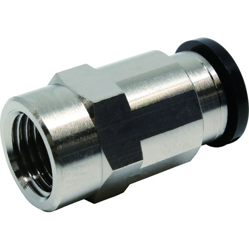 トラスコ中山 ピスコ チューブフィッティング メスストレートチューブ10ネジ02(ご注文単位1個)【直送品】