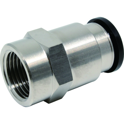 トラスコ中山 ピスコ チューブフィッティング メスストレートチューブ12ネジ03(ご注文単位1個)【直送品】