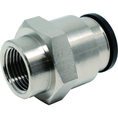 トラスコ中山 ピスコ チューブフィッティング メスストレートチューブ16ネジ03(ご注文単位1個)【直送品】