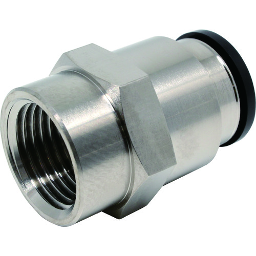 トラスコ中山 ピスコ チューブフィッティング メスストレートチューブ16ネジ04(ご注文単位1個)【直送品】