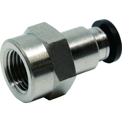 トラスコ中山 ピスコ チューブフィッティング メスストレートチューブ4ネジ01(ご注文単位1個)【直送品】