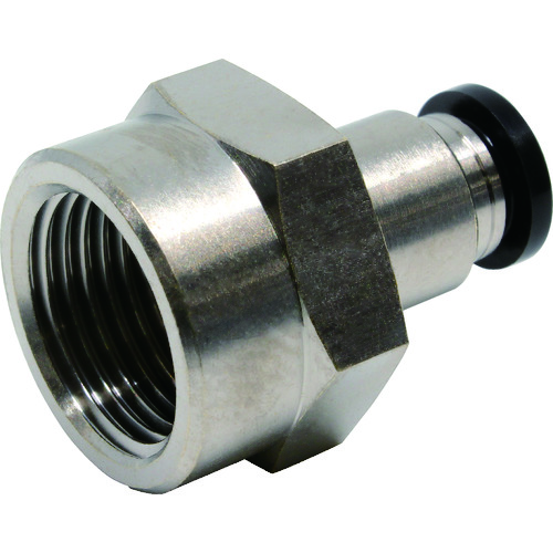 トラスコ中山 ピスコ チューブフィッティング メスストレートチューブ6ネジ03(ご注文単位1個)【直送品】