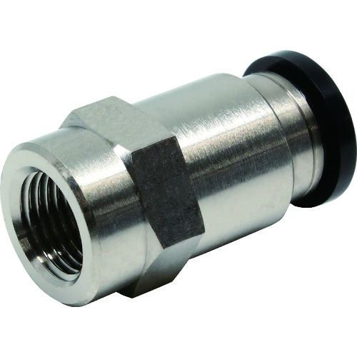 トラスコ中山 ピスコ チューブフィッティング メスストレートチューブ8ネジ01(ご注文単位1個)【直送品】