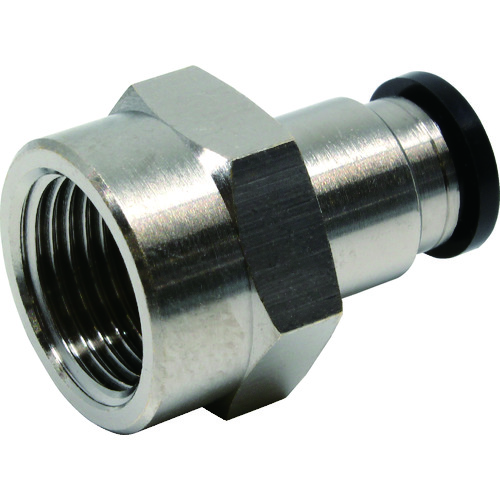 トラスコ中山 ピスコ チューブフィッティング メスストレートチューブ8ネジ03(ご注文単位1個)【直送品】