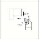 トラスコ中山 京セラ 外径・端面・倣い加工用ホルダ PDHN（ご注文単位1個）【直送品】