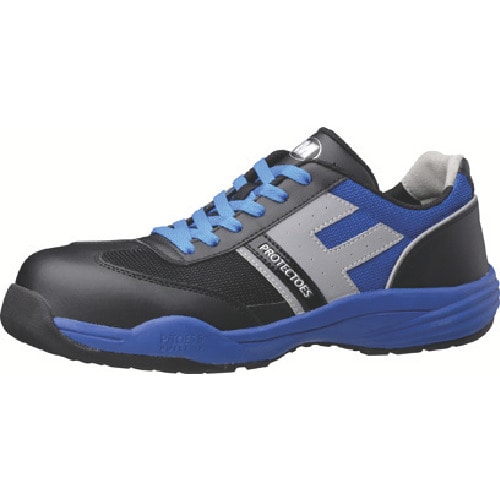 トラスコ中山 ミドリ安全 小指保護先芯入りスニーカー(ひもタイプ) PF-110 24.5cm 811-2268(ご注文単位1足)【直送品】