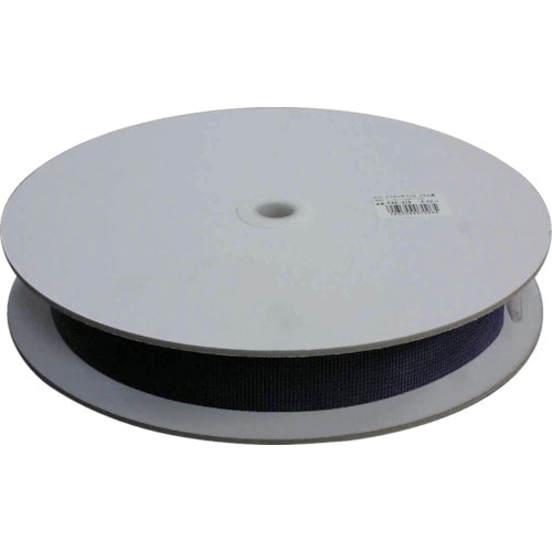 トラスコ中山 ユタカメイク ベルト ナイロン平ベルトドラム巻 ネイビー 1.5t×38mm×25m（ご注文単位1巻）【直送品】