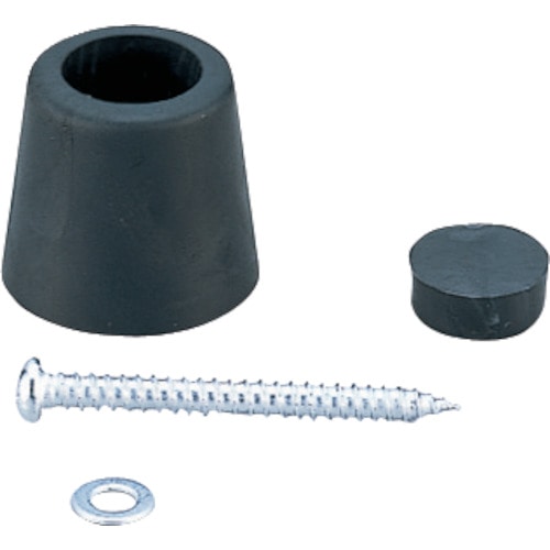 トラスコ中山 光 ゴムクッション戸当り黒4入20×23(ご注文単位1パック)【直送品】