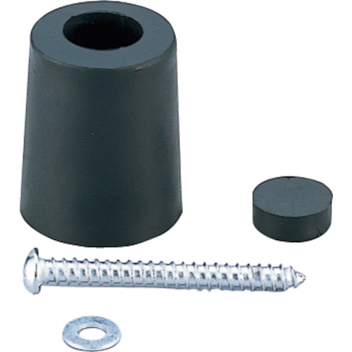 トラスコ中山 光 ゴムクッション戸当り黒2入30×25(ご注文単位1パック)【直送品】