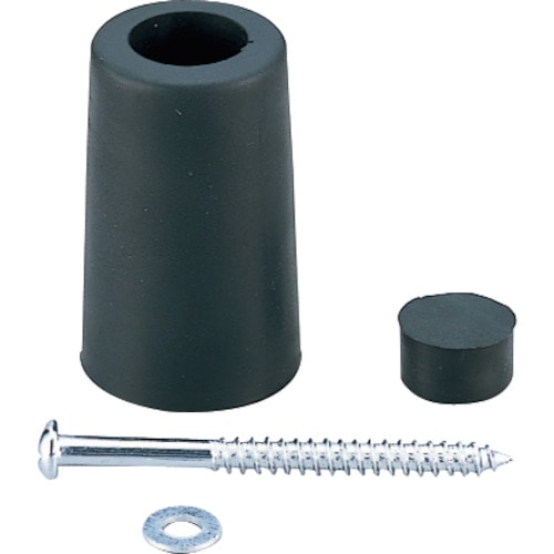 トラスコ中山 光 ゴムクッション戸当り黒2入40×25(ご注文単位1パック)【直送品】