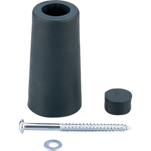 トラスコ中山 光 ゴムクッション戸当り黒1入50×26(ご注文単位1パック)【直送品】