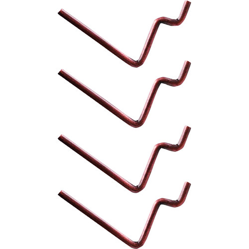 トラスコ中山 キングジム 有孔ボード PEGGY L字フック 茶(ご注文単位1袋)【直送品】