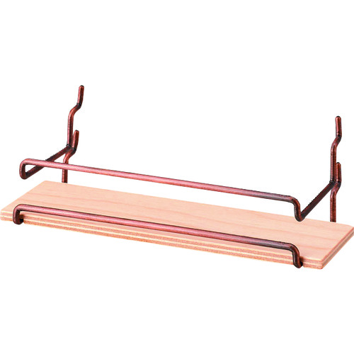 トラスコ中山 キングジム 有孔ボード PEGGY ミニシェルフ 茶(ご注文単位1個)【直送品】