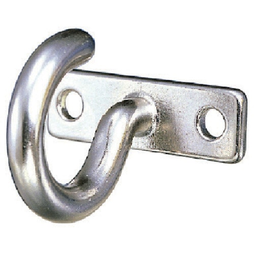 トラスコ中山 水本 ステンレス プレートフック 25.5mm×7.5mm 使用荷重:0.49kN(ご注文単位1個)【直送品】