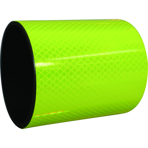 トラスコ中山 日東エルマテ プリズム反射マグネットシート 100mm×1m 蛍光レモンイエロー(ご注文単位1巻)【直送品】