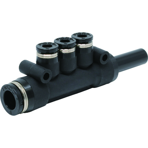 トラスコ中山 ピスコ チューブフィッティング ブランチユニオントリプル 8×4(ご注文単位1個)【直送品】