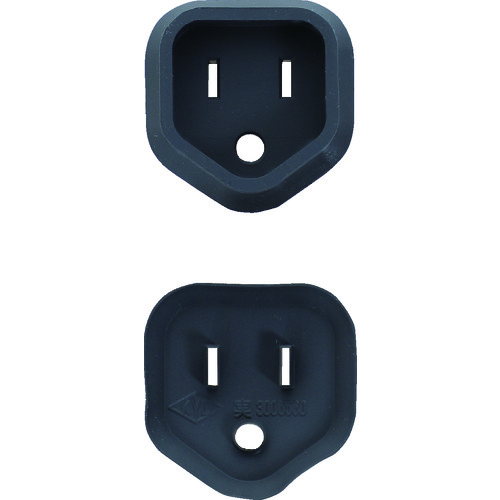 トラスコ中山 TRUSCO プラグ安全カバー3P用 50P入 ブラック(ご注文単位1袋)【直送品】