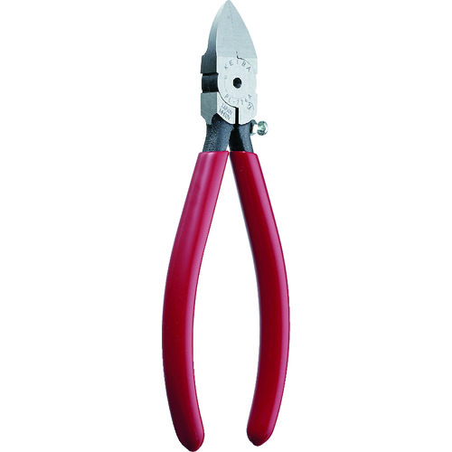 トラスコ中山 KEIBA プラスチック用ニッパー 刃先調節ネジ付(刃先形状フラット)150(ご注文単位1個)【直送品】