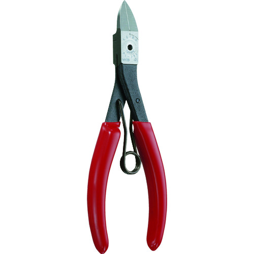 トラスコ中山 KEIBA プラスチック用ニッパー スリムタイプ(刃先形状フラット) 140(ご注文単位1個)【直送品】