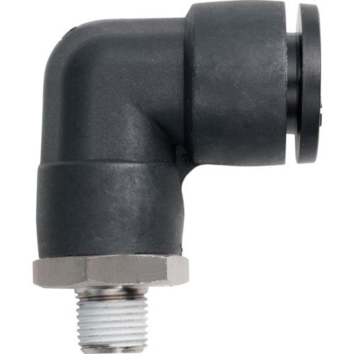 トラスコ中山 潤工社 ワンタッチ継手Mシリーズ エルボ 10mm PT1/8(ご注文単位1個)【直送品】