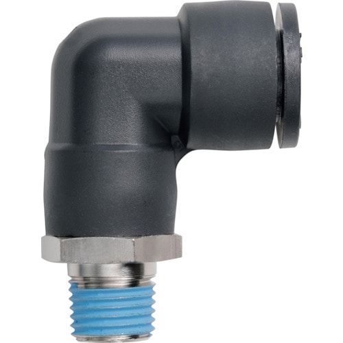 トラスコ中山 潤工社 ワンタッチ継手Mシリーズ エルボ 4mm PT1/4(ご注文単位1個)【直送品】